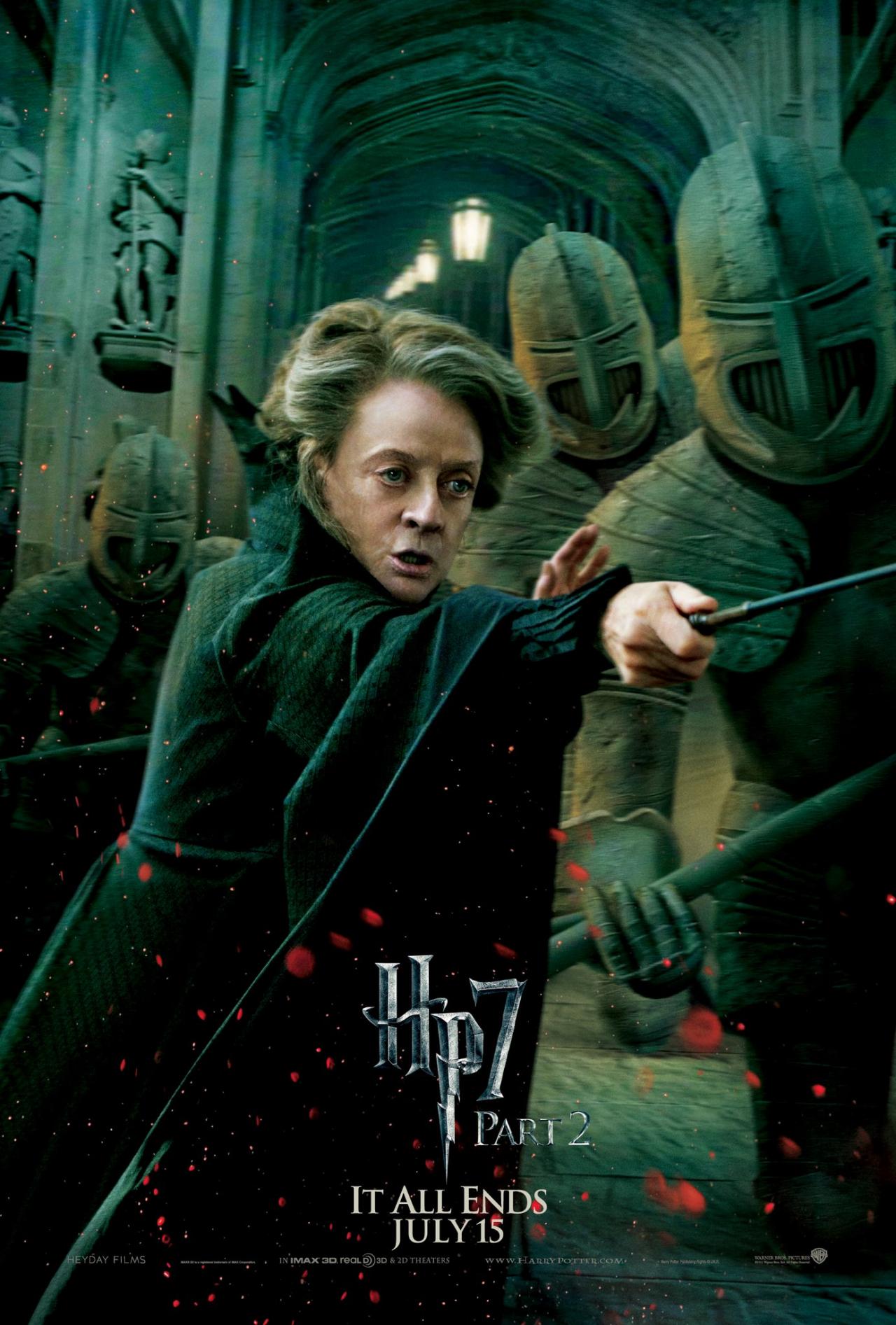 Wallpaper Harry Potter HP7 Part 2 poster - Minerva McGonagall