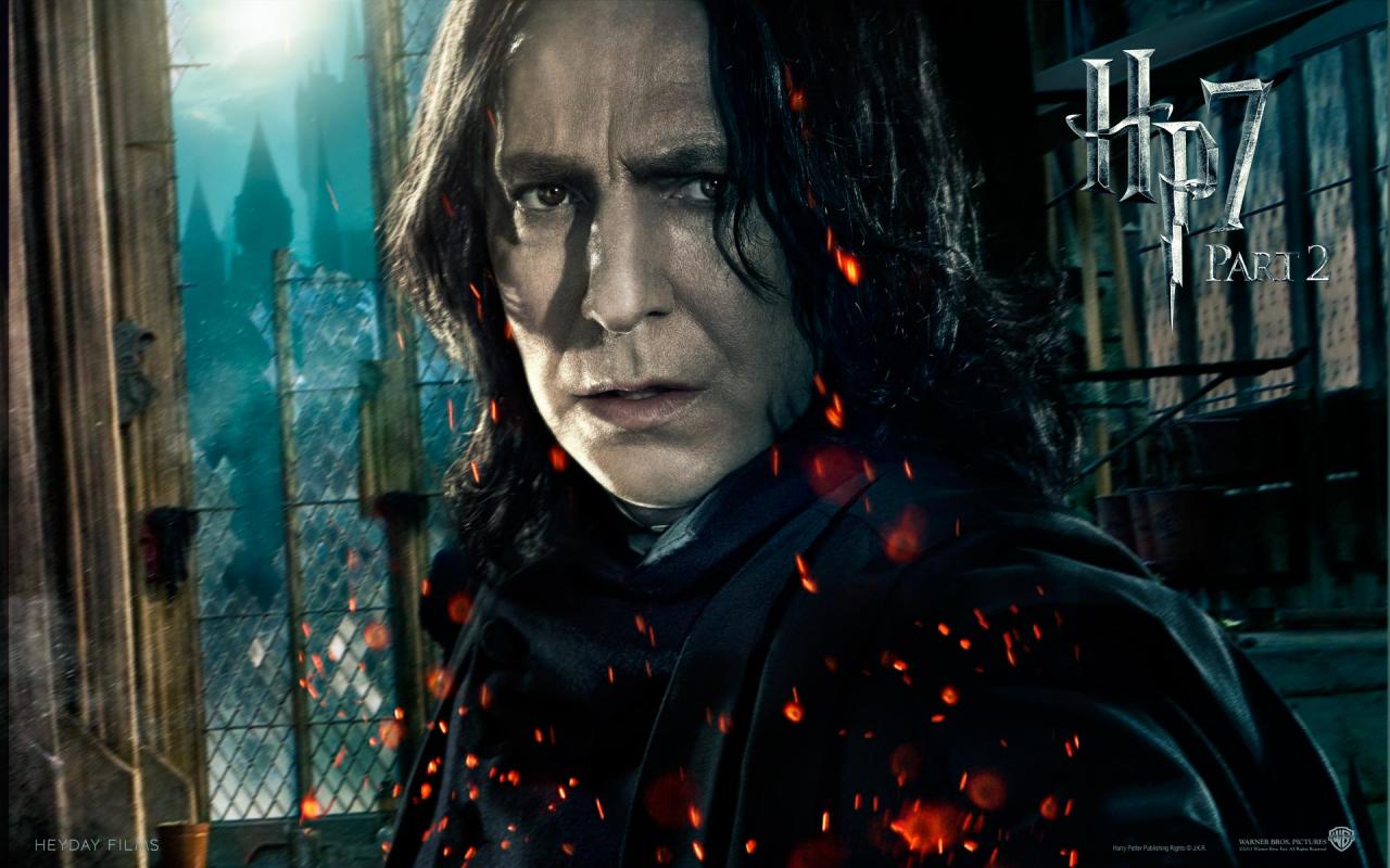 Wallpaper HP7 Professor Severus Snape Harry Potter