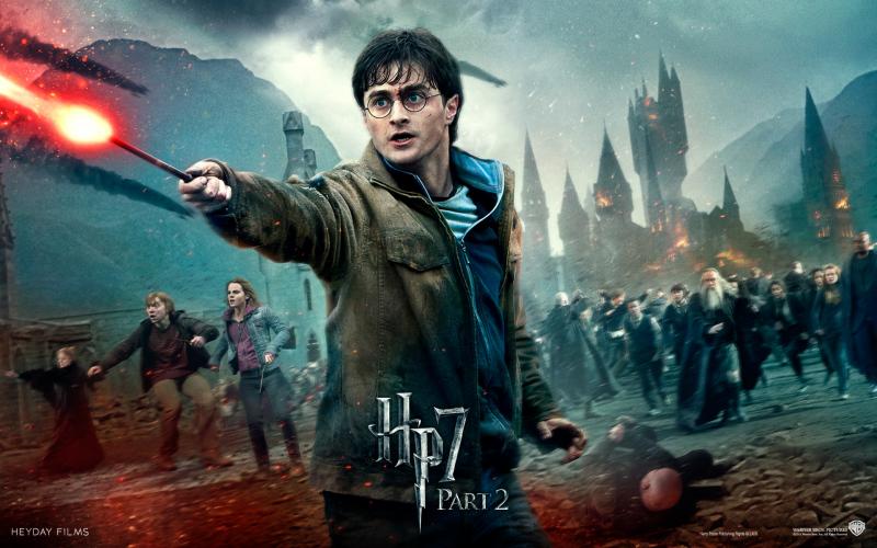 Wallpaper Harry Potter HP7 fight hero Harry Potter - Daniel Radcliffe
