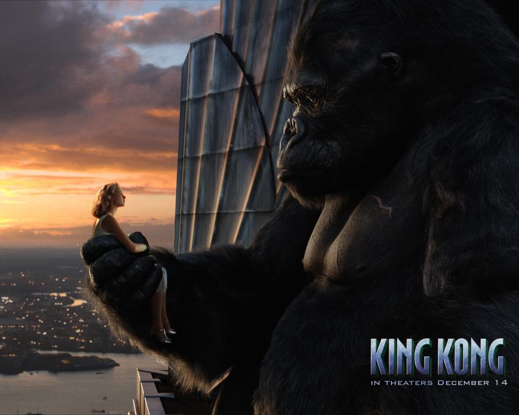 Wallpaper sur son building perche King Kong