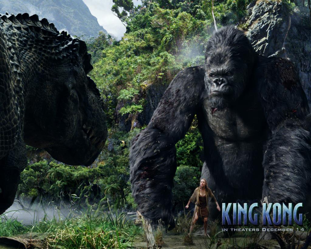 Wallpaper vs jurassic pack King Kong