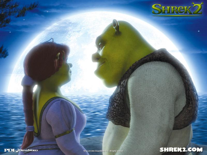 Wallpaper Shrek clair de lune