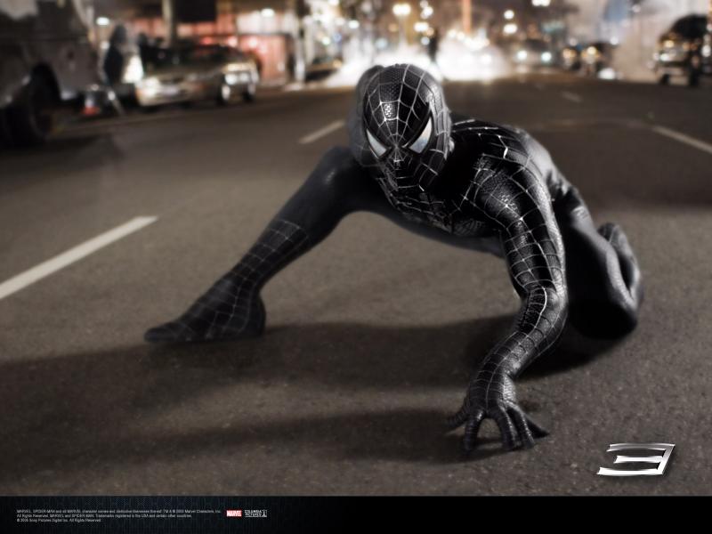 Wallpaper Peter sombre pret a bondir Spiderman