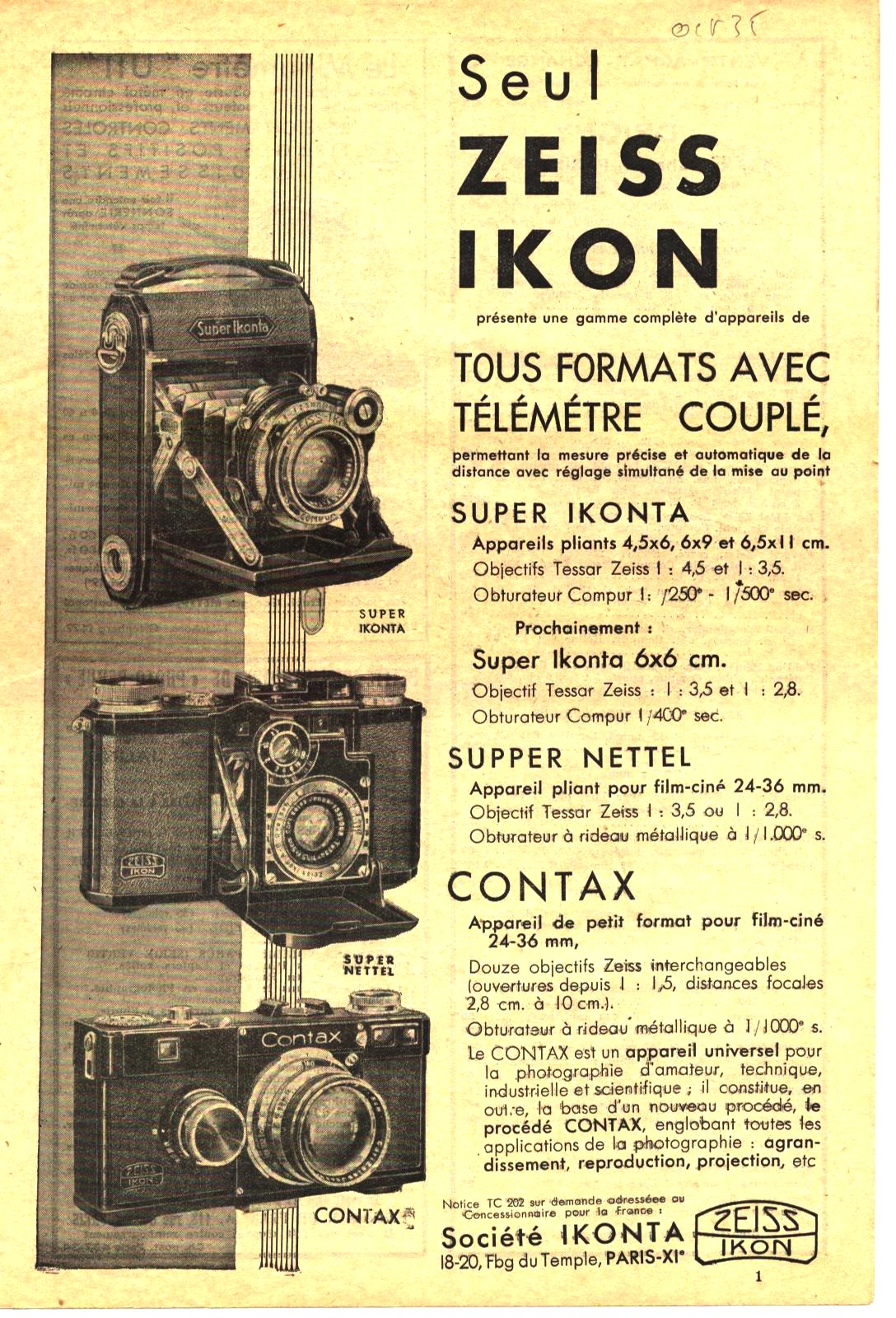 Wallpaper Appareils photos 1101-3 ZEISS-IKON Super Ikonta 531 modele II, collection AMI