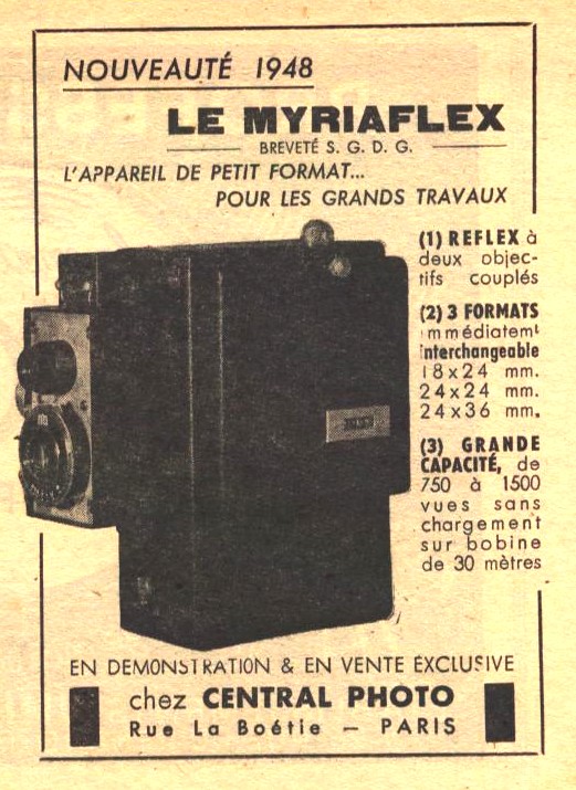 Wallpaper Appareils photos 1268-17 BONNET et BISCH Le Myriaflex documentation collection AMI