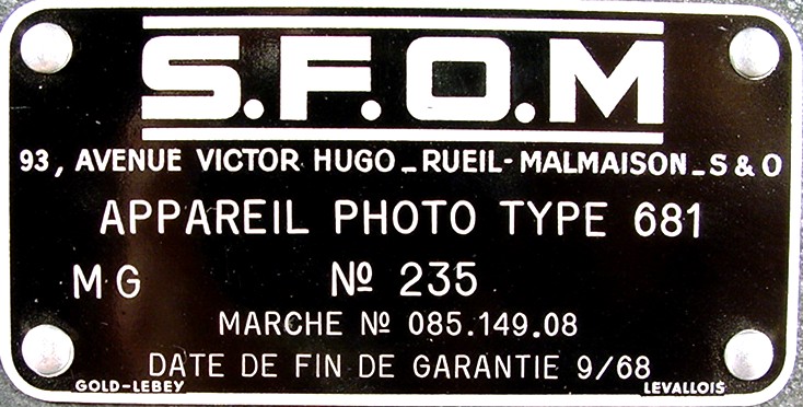 Wallpaper 1440 07 SFOM ,appareil aerien type 681, collection AMI Appareils photos