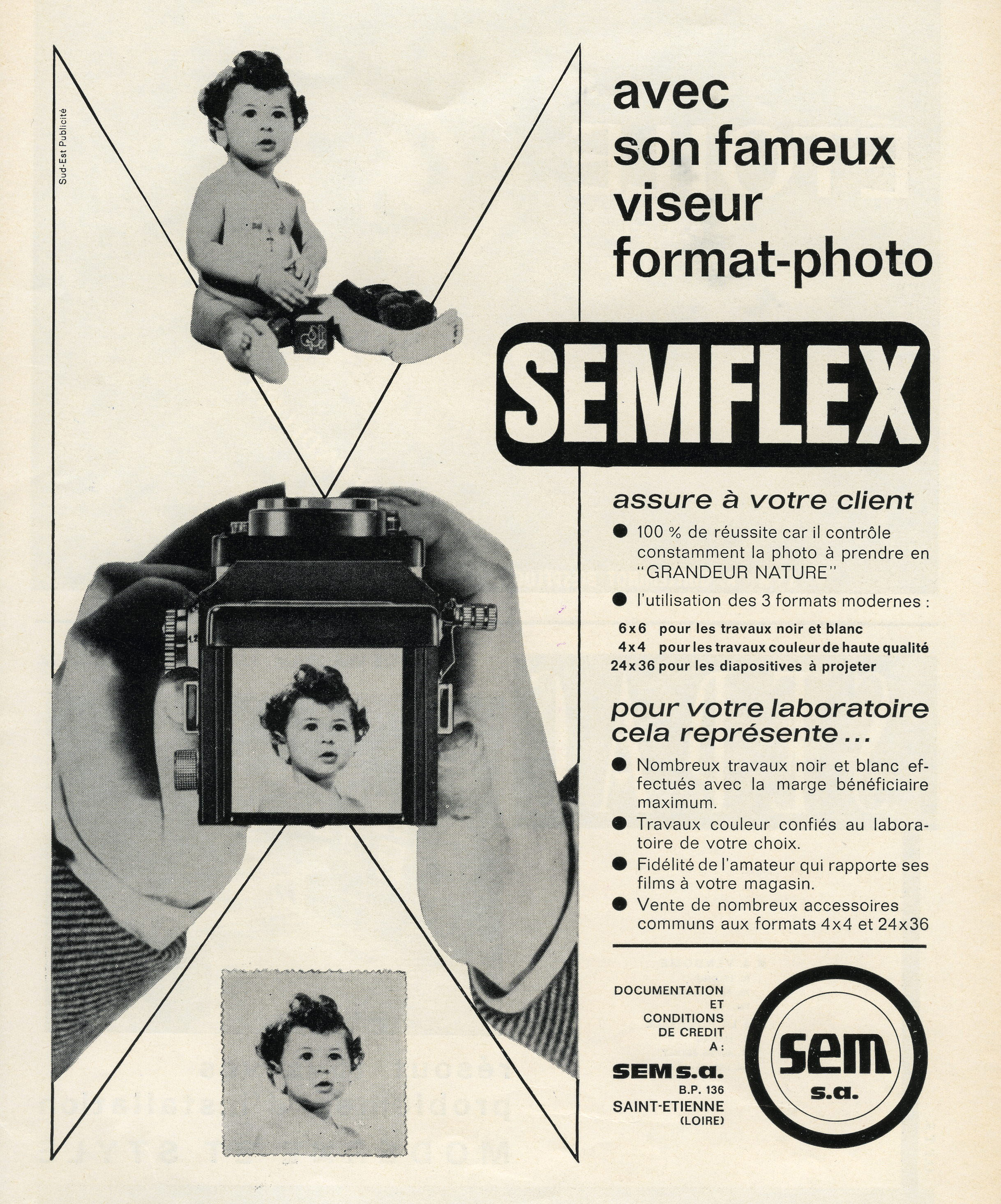 Wallpaper Appareils photos 1496-6  SEM  Semflex otomatic II, collection AMI
