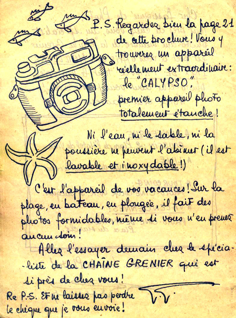Wallpaper 1839-28  SPIROTECHNIQUE  Calypso Phot, collection AMI Appareils photos