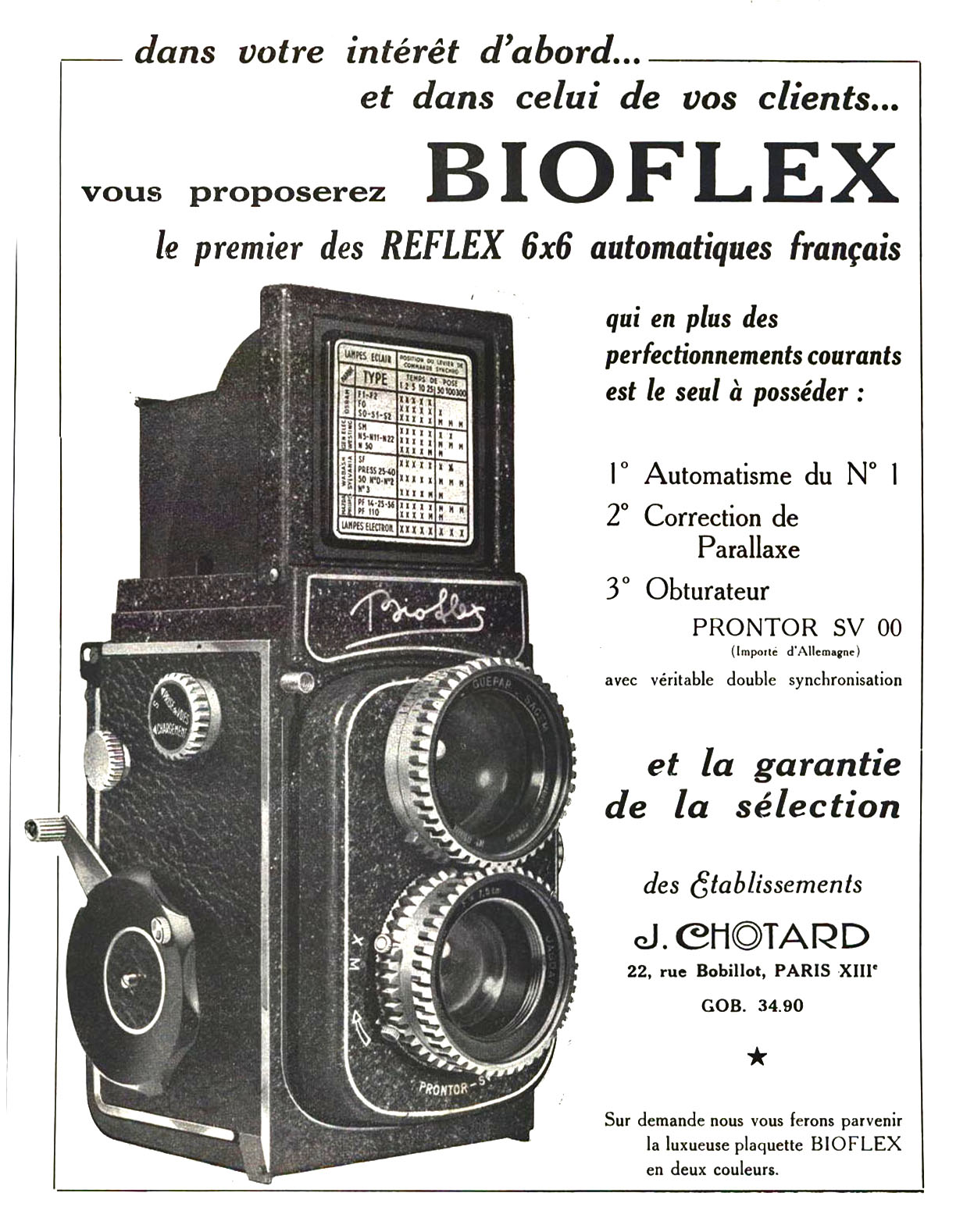Wallpaper 2069-15  ALSAPHOT  Bioflex 1er modele, collection AMI Appareils photos