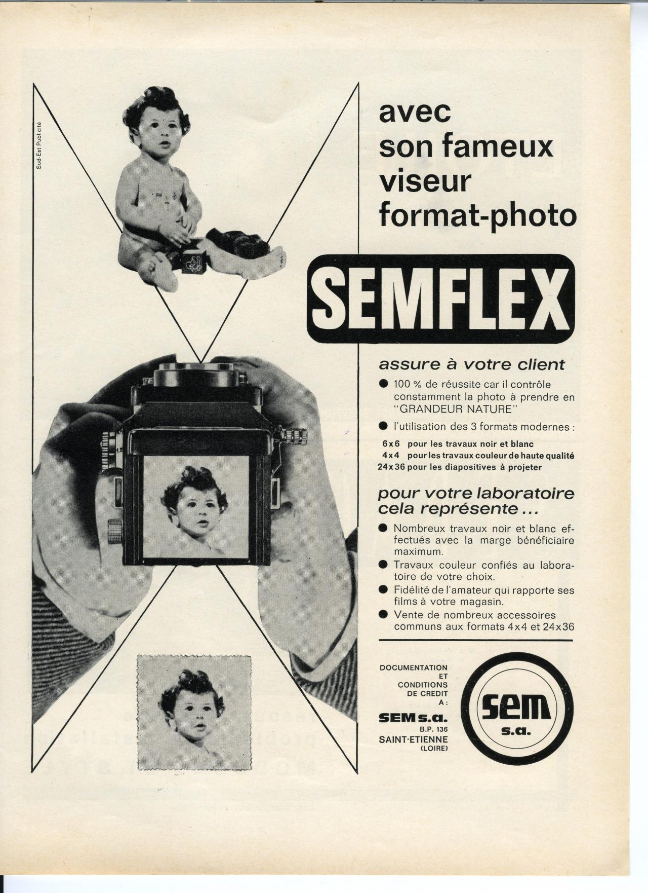 Wallpaper Appareils photos 1495-8  SEM  Semflex S2 3,5 standard, collection AMI
