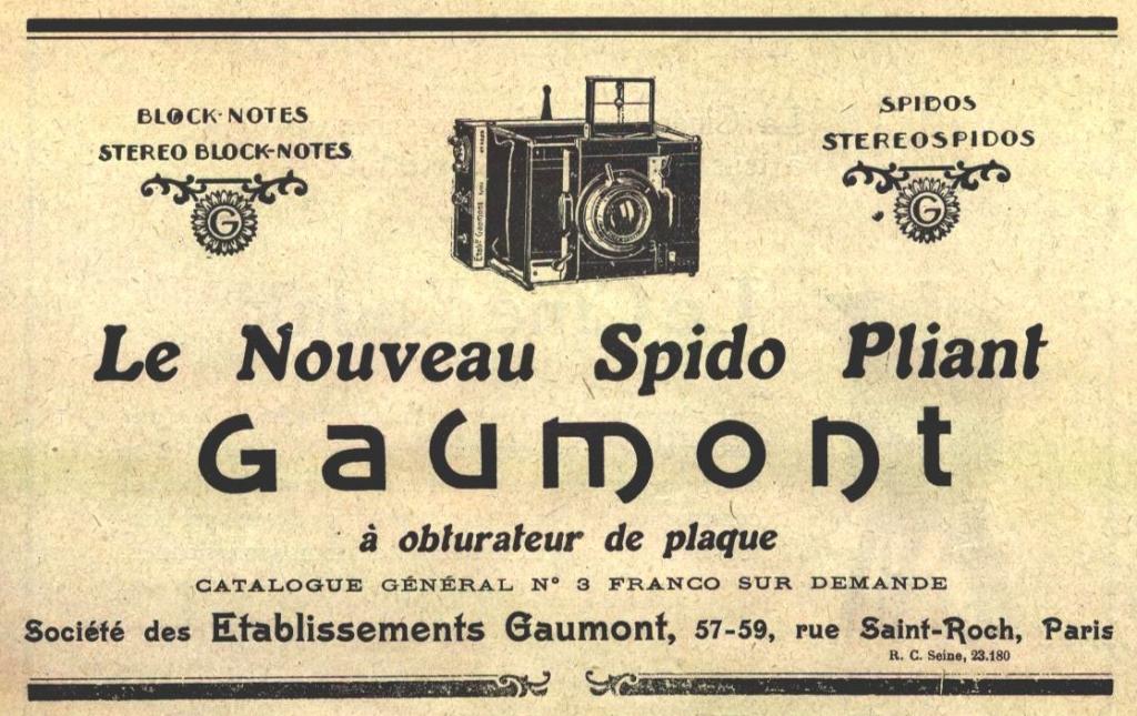 Wallpaper 1766-08 GAUMONT Reportage Kinora, documentation, collection AMI Appareils photos