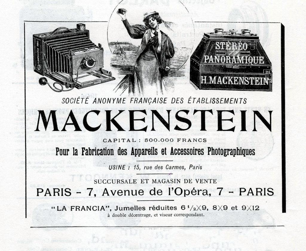 Wallpaper Appareils photos 2354-6  MACKENSTEIN . H  Jumelle stereo 45X107, collection AMI