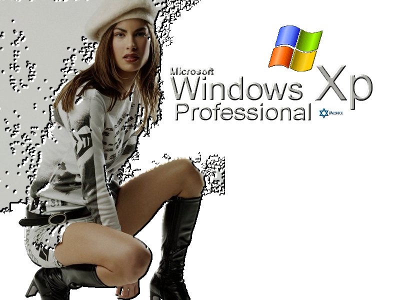 Wallpaper Theme Windows XP Sexy fille
