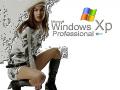 Wallpaper Theme Windows XP Sexy fille