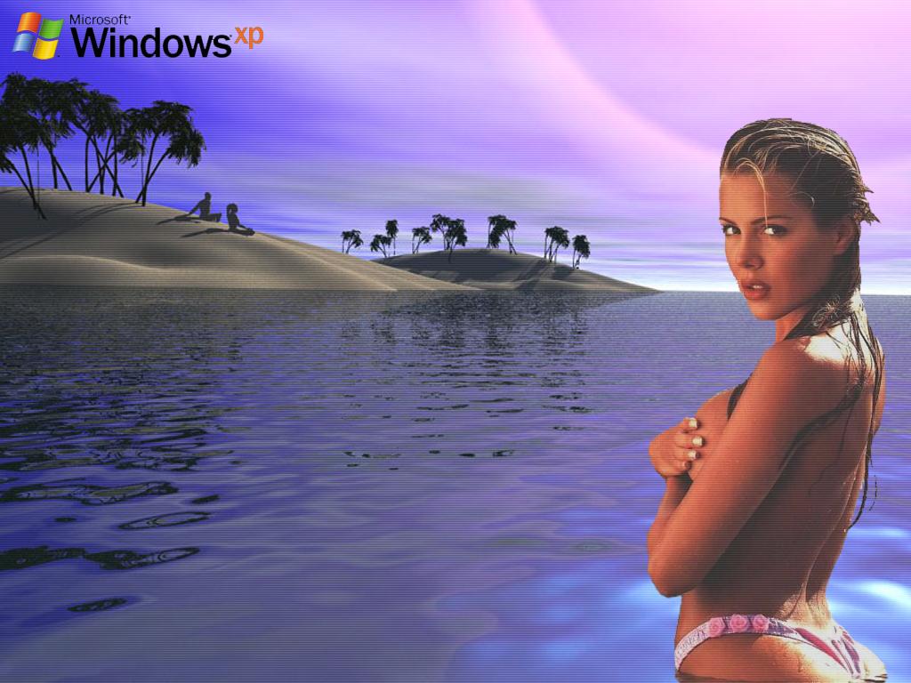 Wallpaper jolie fille Theme Windows XP Sexy