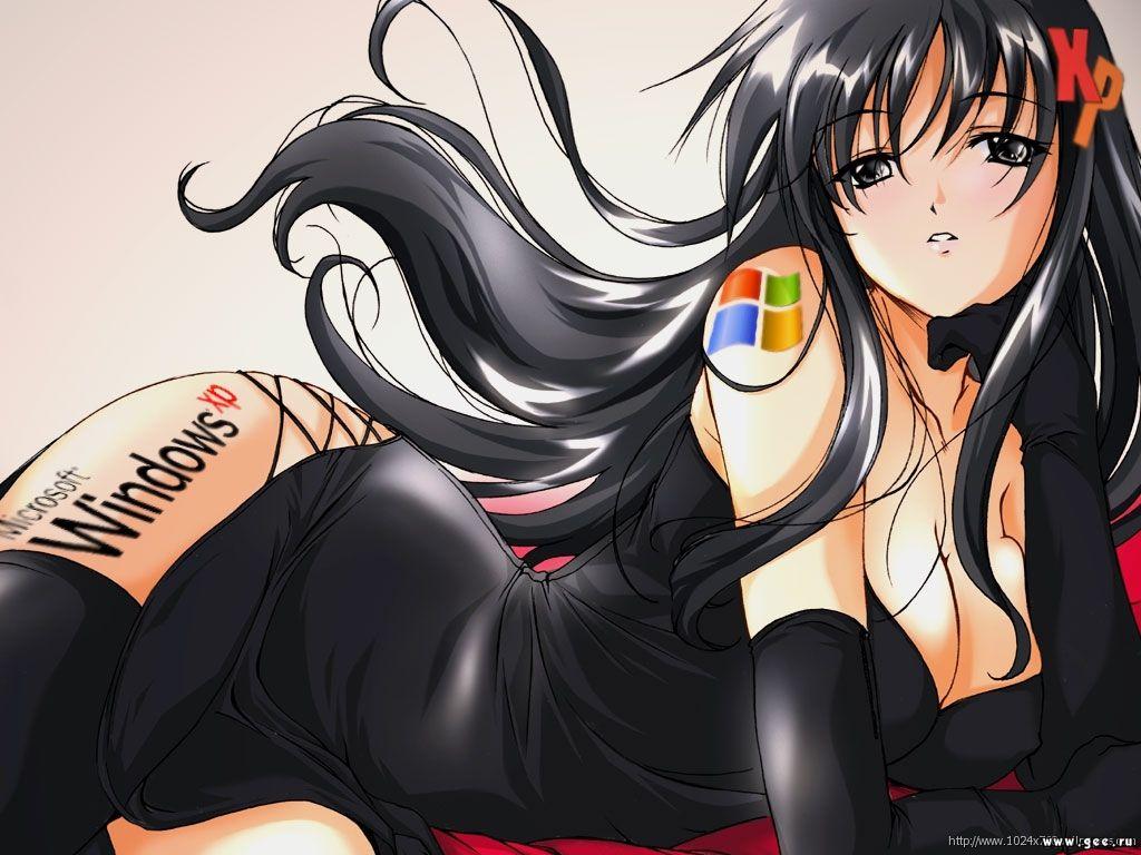 Wallpaper Theme Windows XP Sexy superbe fille