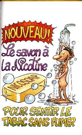 Wallpaper Humour & Insolite savon a la nicotine