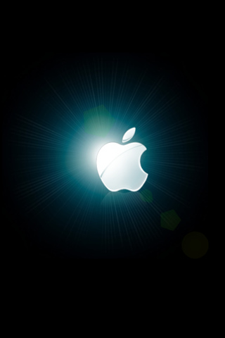 Wallpaper iPhone Design Apple logo lumineux