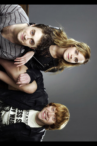 Wallpaper iPhone Emma Watson avec Daniel Radcliffe et Rupert Grint