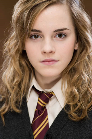 Wallpaper Emma Watson portrait jeune ecoliere iPhone