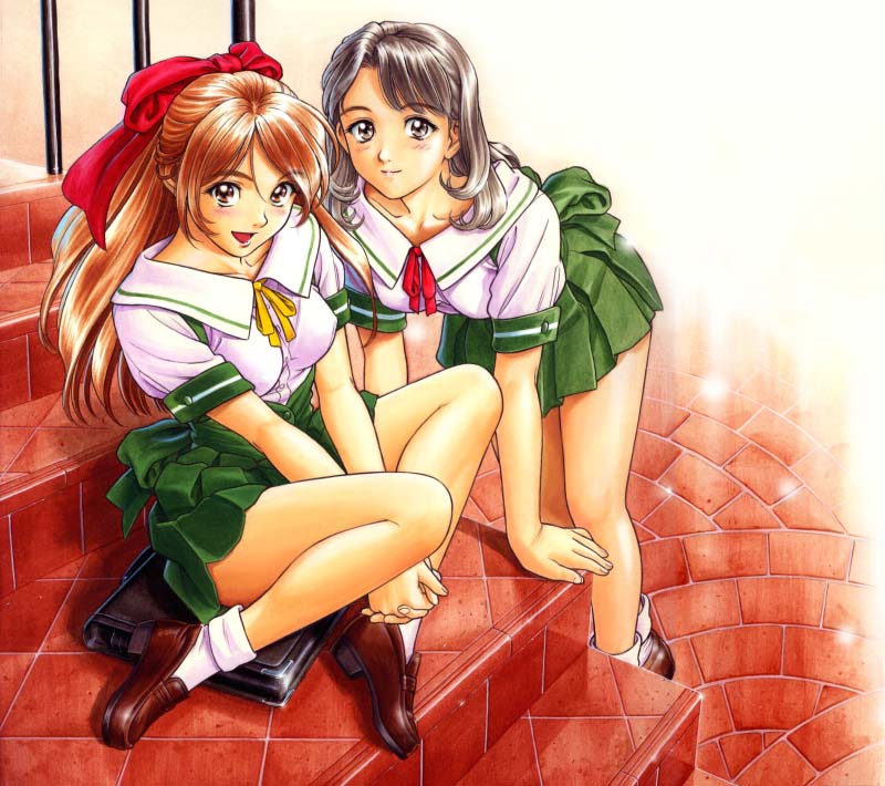 Wallpaper 2 jeunes filles Manga
