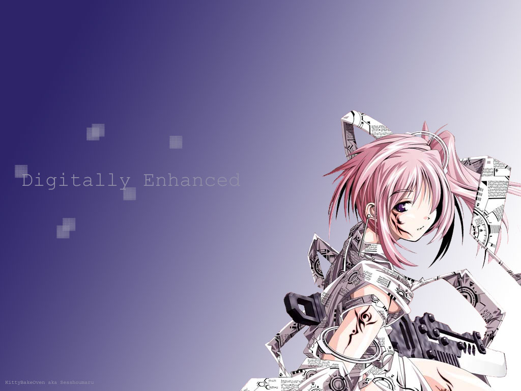 Wallpaper digitally enhanced Manga