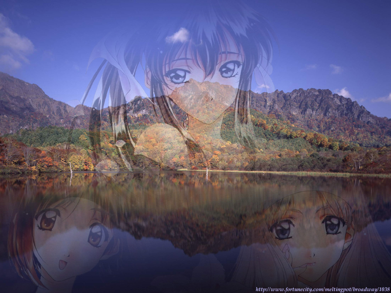 Wallpaper jolie paysage Manga