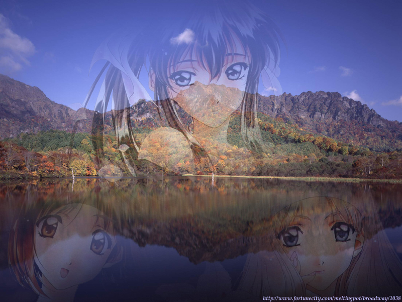 Wallpaper Manga jolie paysage