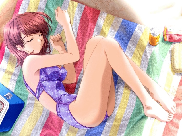Wallpaper maillot de bain Manga
