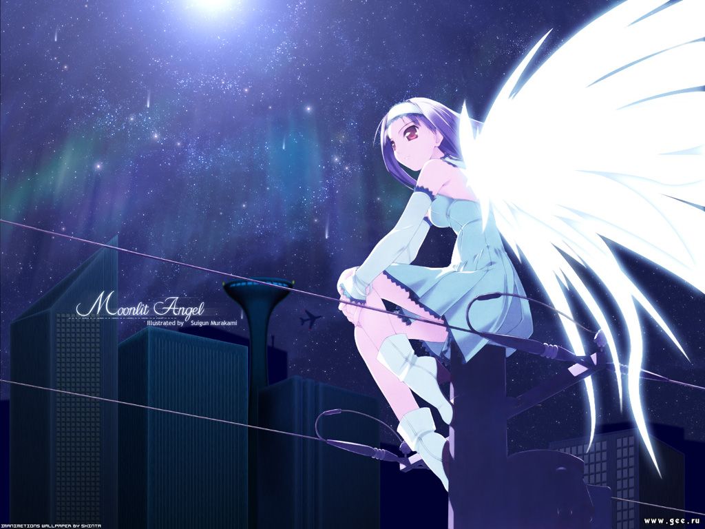 Wallpaper moonlit angel Manga