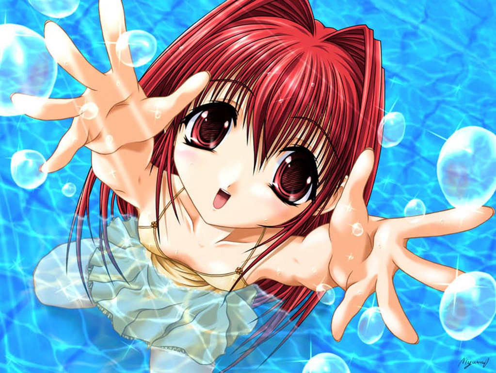Wallpaper Manga piscine