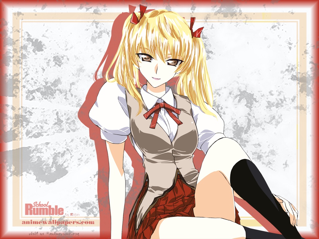 Wallpaper school rumble Manga