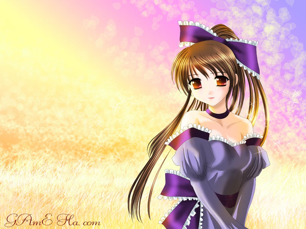 Wallpaper Manga tres jolie fille