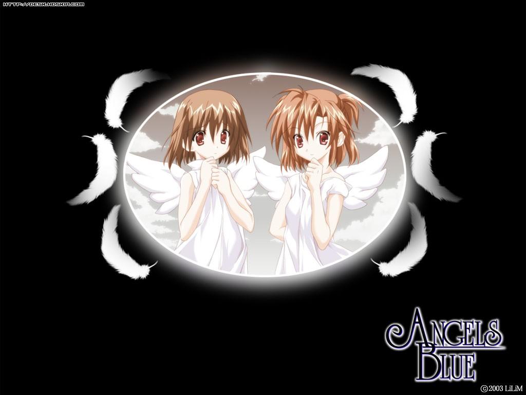 Wallpaper Manga angels blue