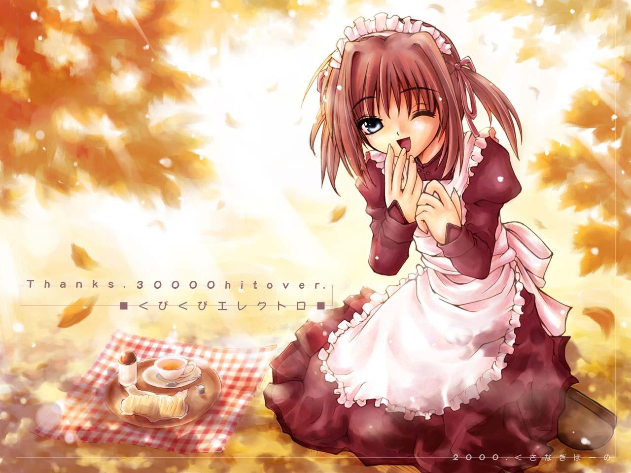 Wallpaper belle fille Manga