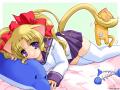 Wallpaper Manga fille chat