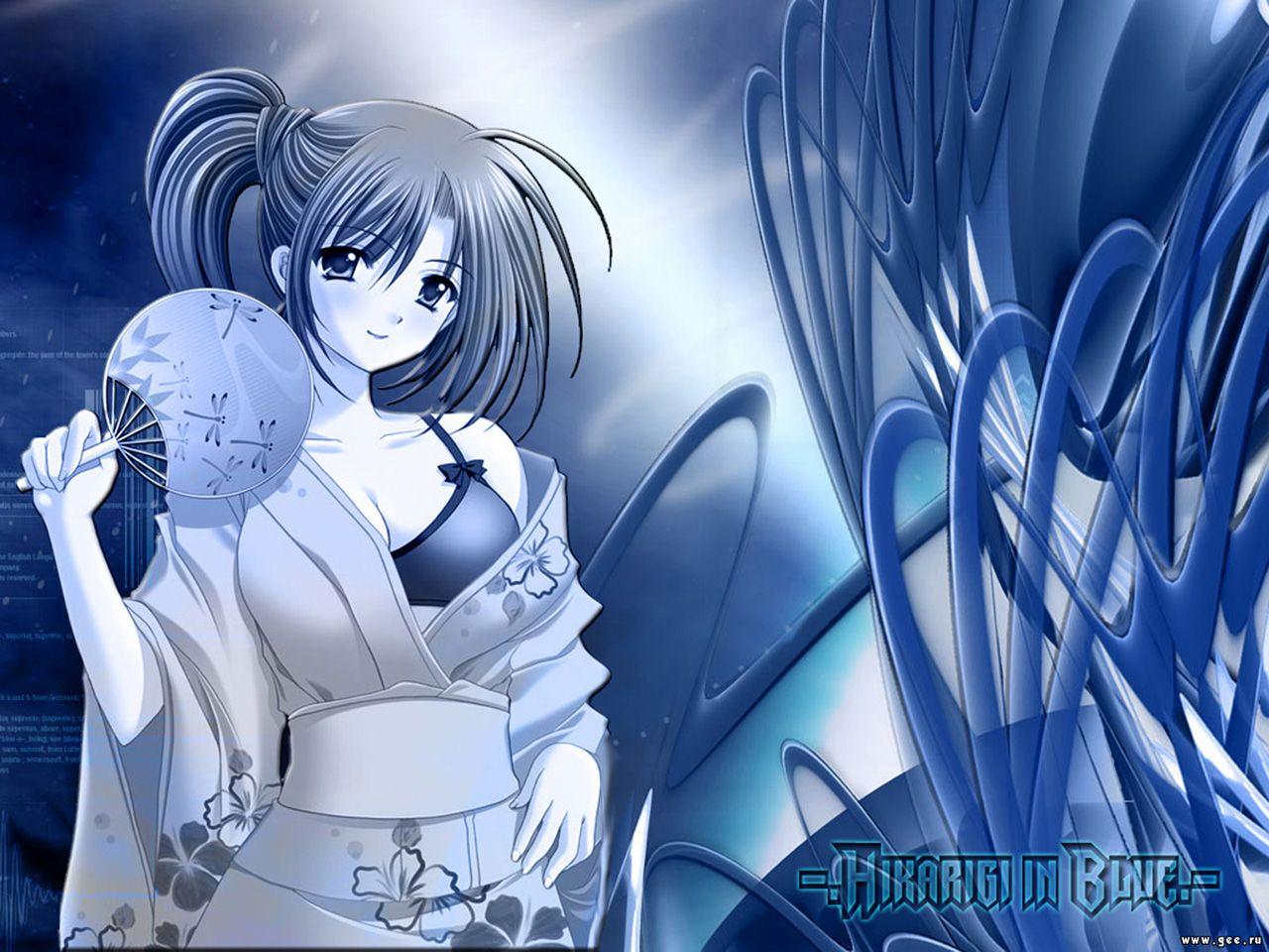 Wallpaper Manga hikarigi in blue