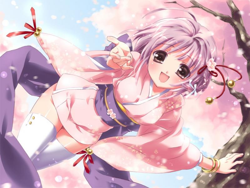 Wallpaper Manga jeune fille