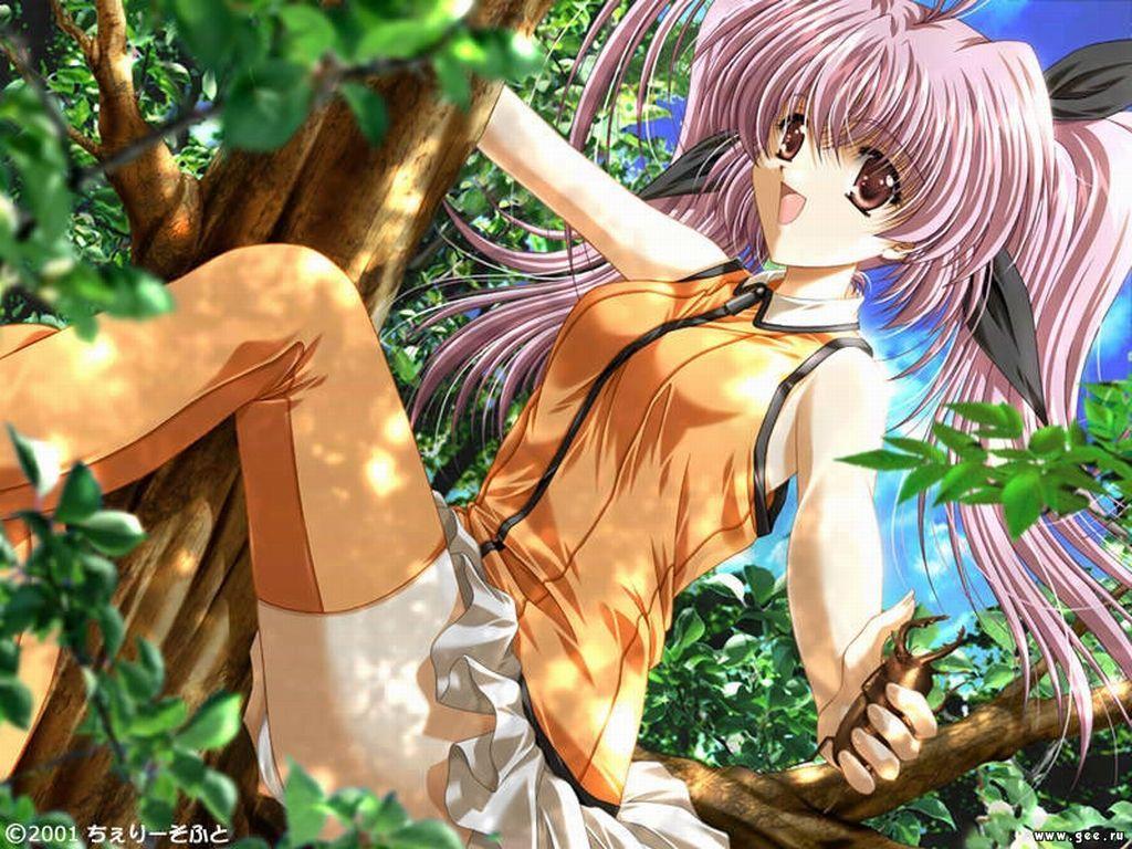 Wallpaper Manga jolie fille