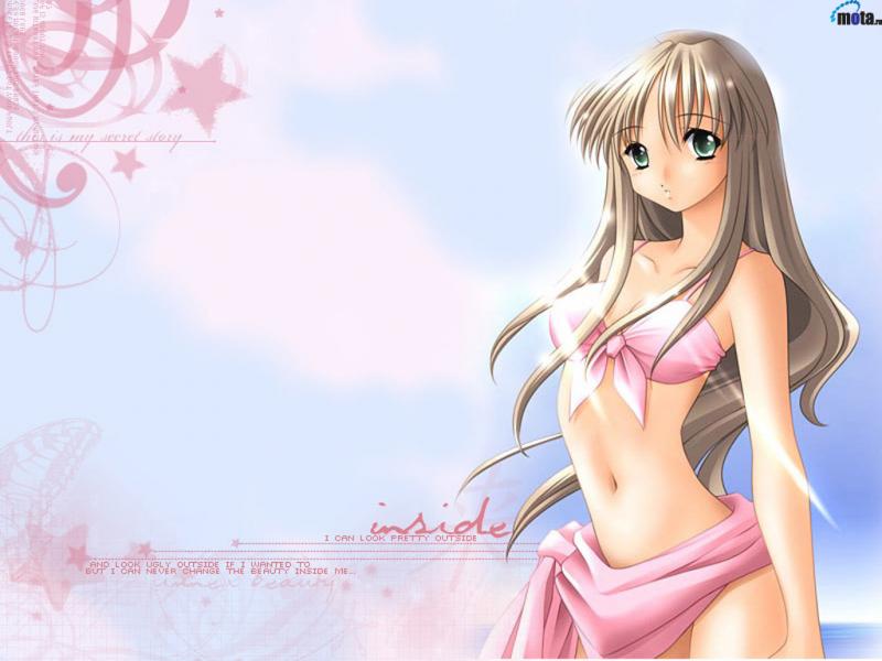 Wallpaper jolie jeune fille Manga