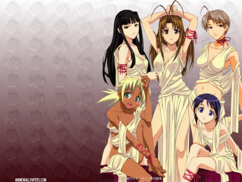 Wallpaper love hina Manga