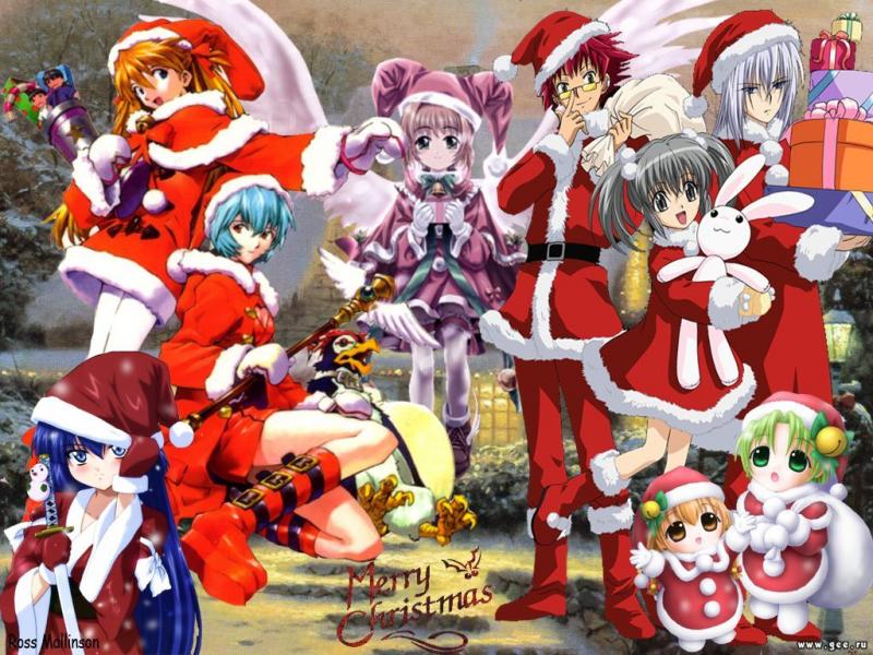 Wallpaper Manga merry christmas