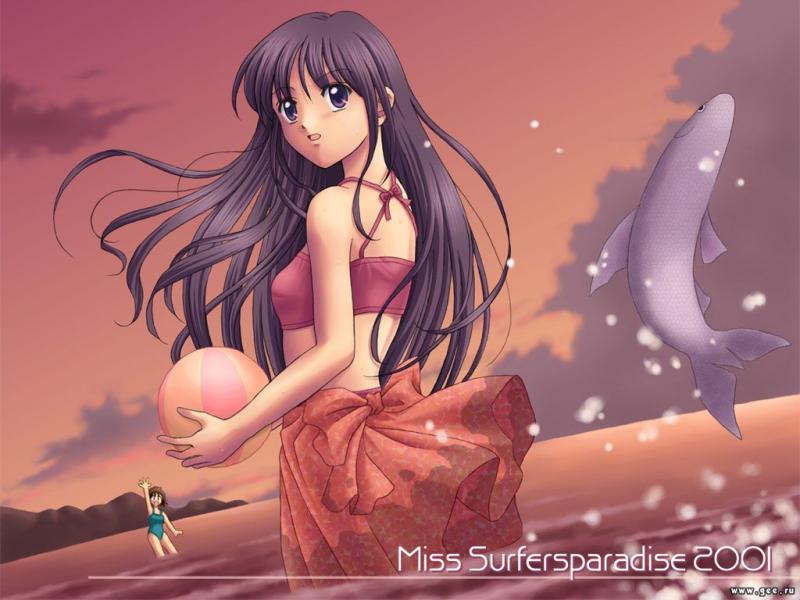 Wallpaper miss surfer Manga