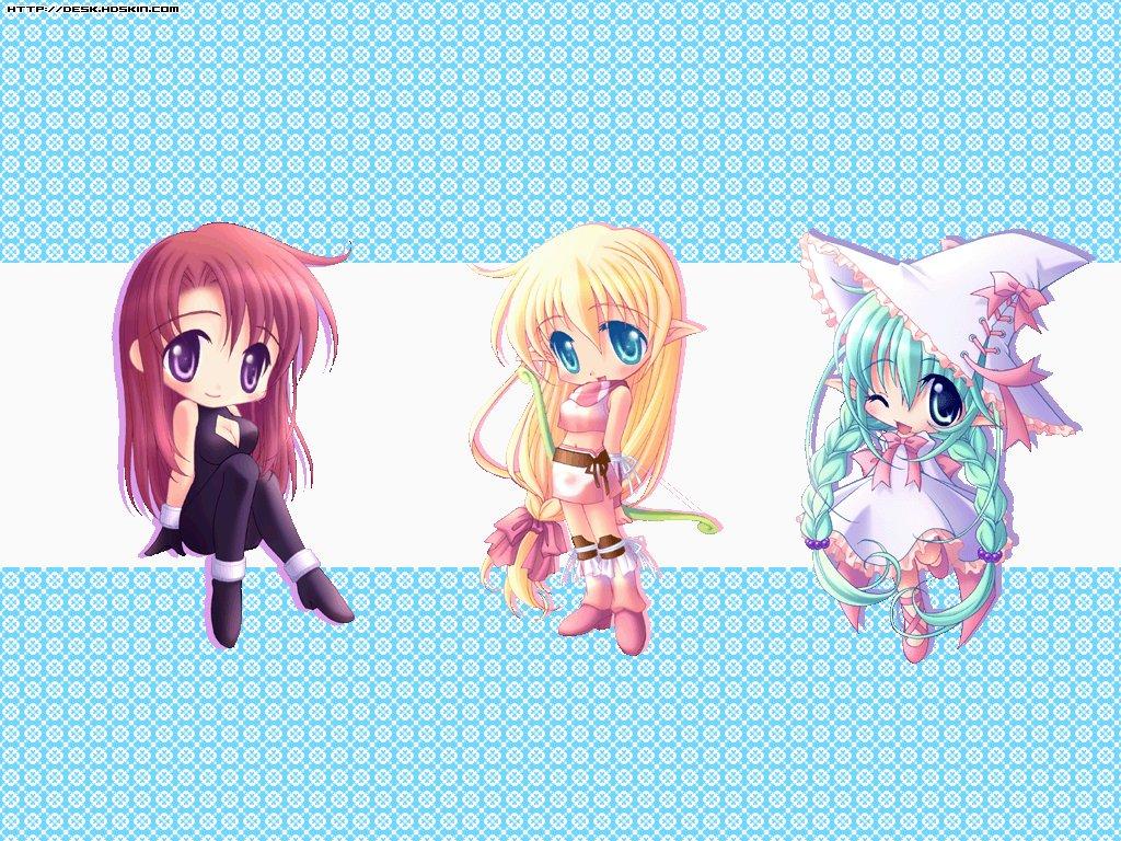 Wallpaper petites filles Manga