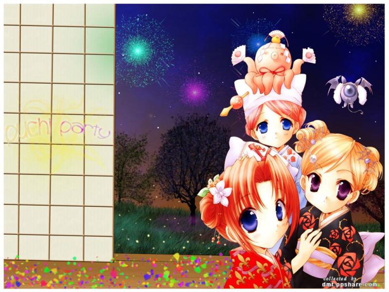 Wallpaper puchi party Manga