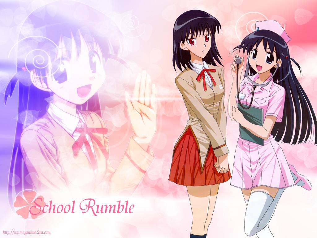 Wallpaper school rumble Manga