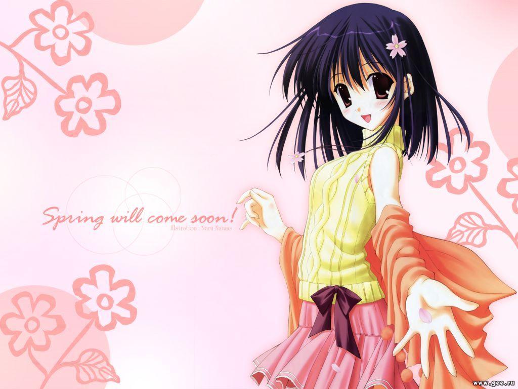 Wallpaper Manga spring will come soon
