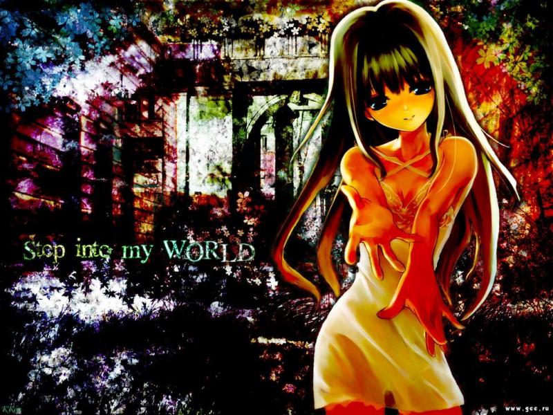 Wallpaper Manga step into my world