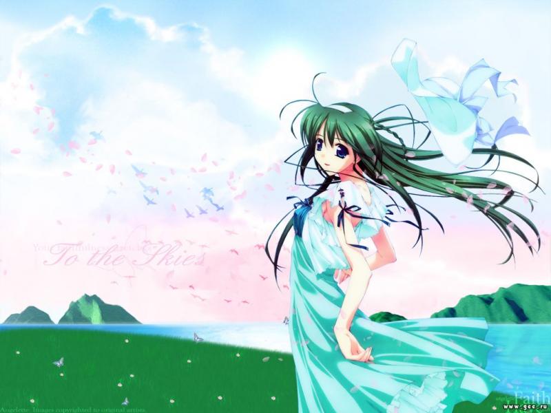 Wallpaper Manga to the skies