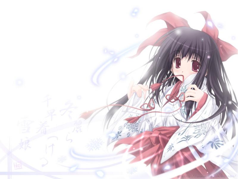 Wallpaper Manga tres belle fille